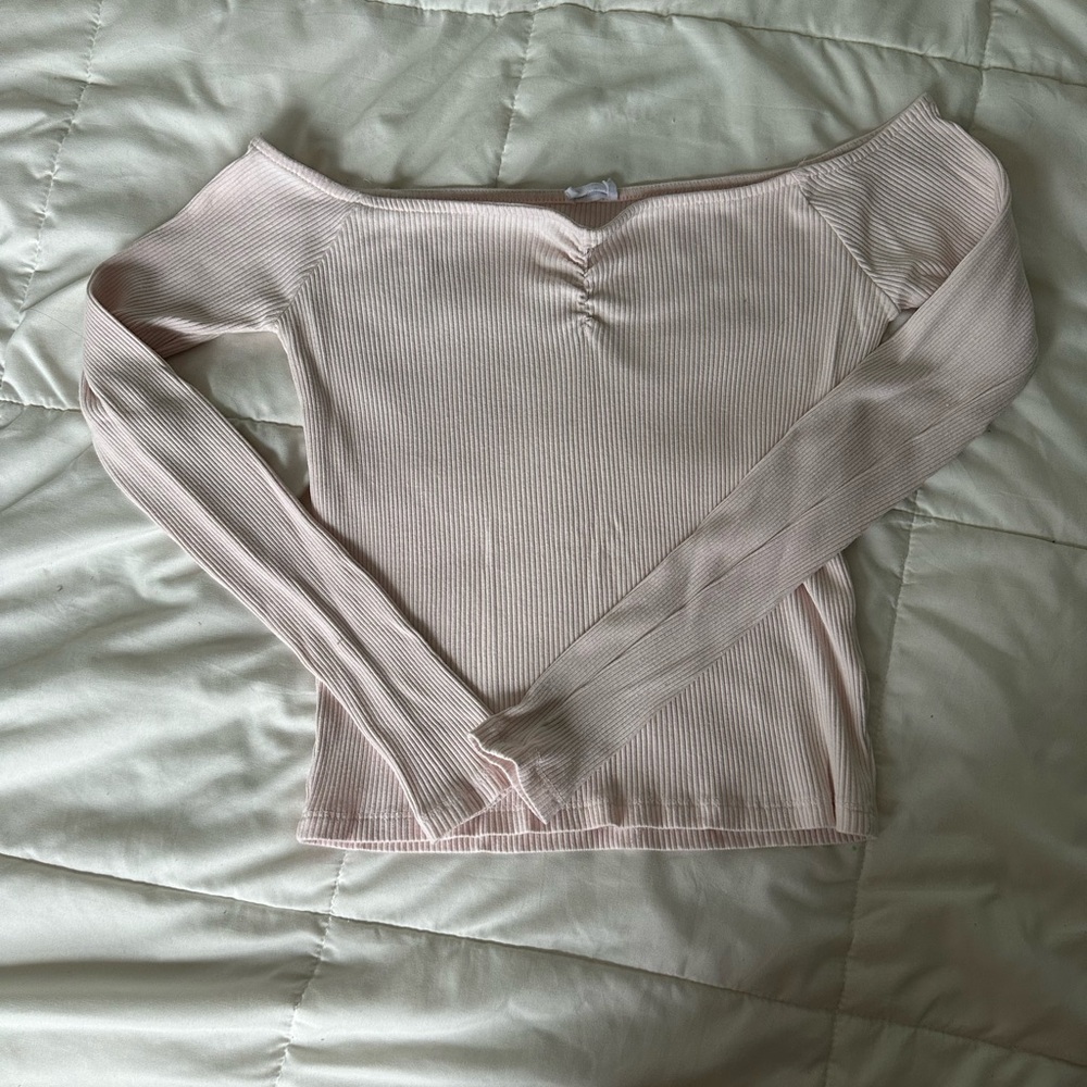 Cotton On Blush Ribbed Top